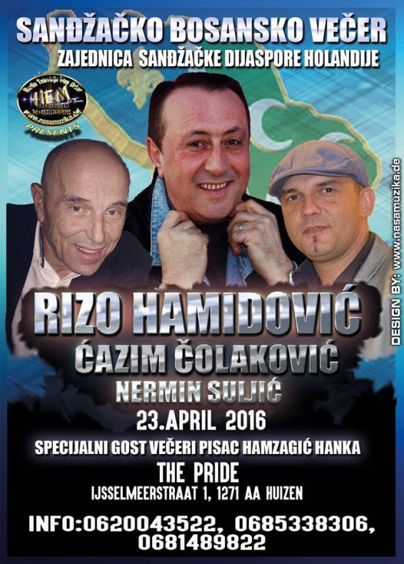 Rizo Hamidović, Ćazim Čolaković, Nermin Suljić @ Huizen (NL)