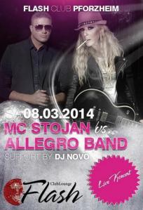 MC Stojan, Allegro Band u Pforzheim (DE)